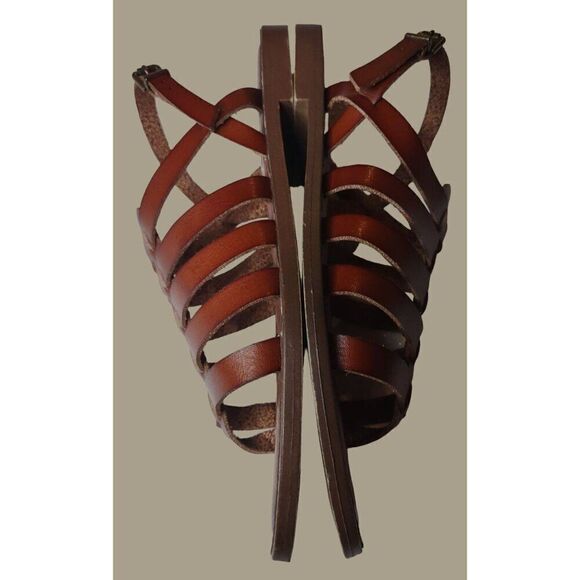 Madden Girl Women's Strapper Style Brown Gladiator Slingback Sandals Size 7M - Picture 7 of 10